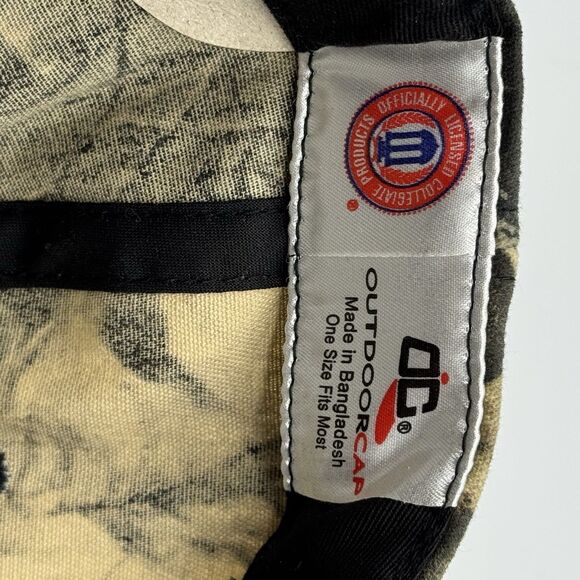 Vintage 90s Texas Longhorns Mossy Oak Camo Snapback Hat UT Outdoor Caps - Picture 10 of 12